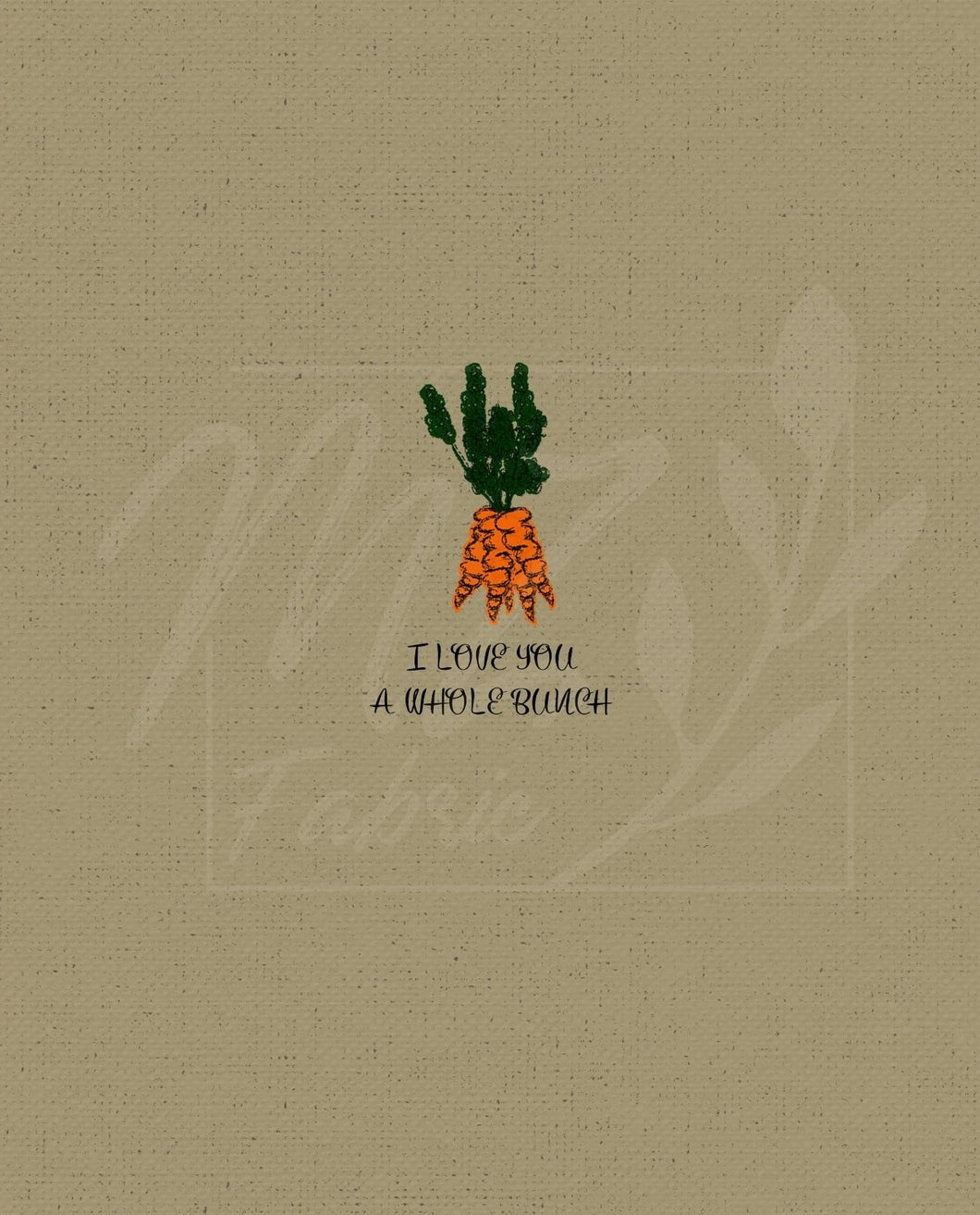 Carrote bunch panel / Panneau bouquet de carottes