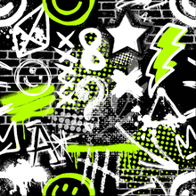 Load image into Gallery viewer, Black graffiti / Graffiti noir

