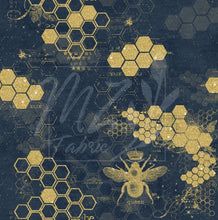 Load image into Gallery viewer, Honeycomb Gold Bees / Abeilles Dorée et Nid D&#39;abeille
