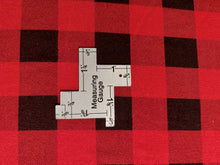 Load image into Gallery viewer, Bamboo Lycra Red and Black Plaid 1&quot; square / Bambou Lycra Rouge et Noir Plaid 1&quot; carré
