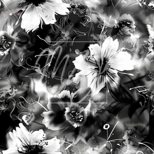 Load image into Gallery viewer, Black and White Floral / Floral Noir et Blanc
