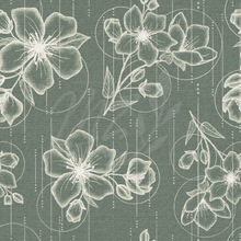 Load image into Gallery viewer, Floral dash - olive / Touche florale - olive
